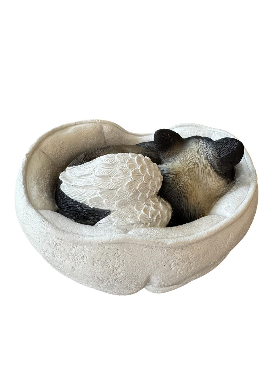 Monello® Tierurne Schlafende Katze bemalt nach Fotovorlage