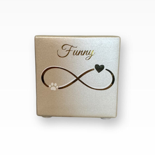 Heiso Tierurne Würfelurne Herzpfote-Unendlich