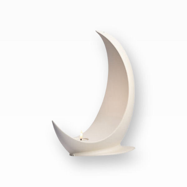Heiso Urne für Zuhause Moon mit Teelicht