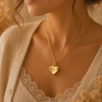 Monello Ascheschmuck Kette mit Anhänger Herz Zwei Pfoten
