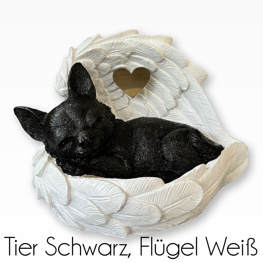Monello® Hundeurne Deluxe Chihuahua in Engelsflügel
