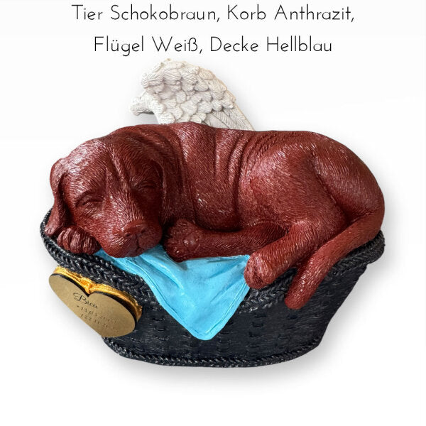 Monello® Hundeurne Deluxe Hund in Korb