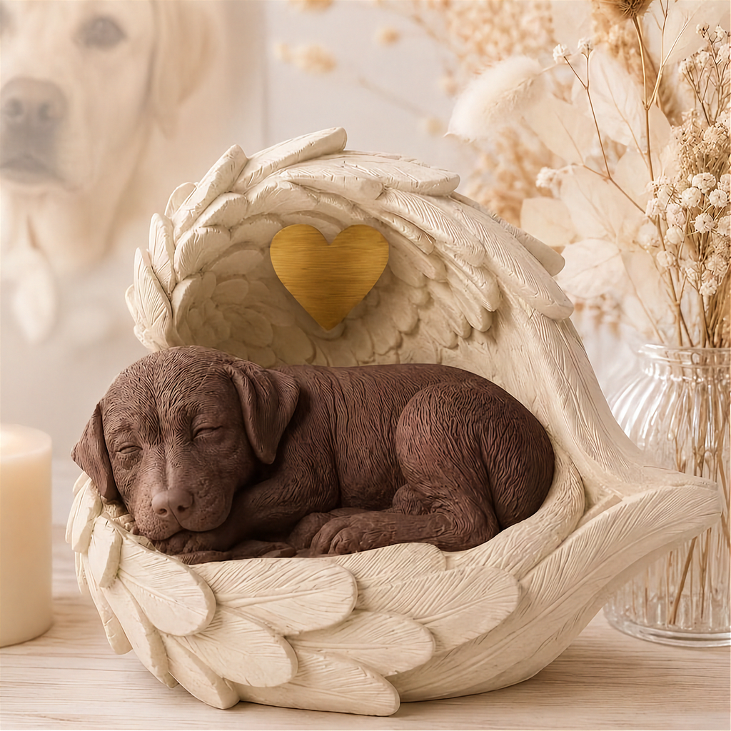 Monello Hundeurne Deluxe für Kurzhaarrassen in Engelsflügeln