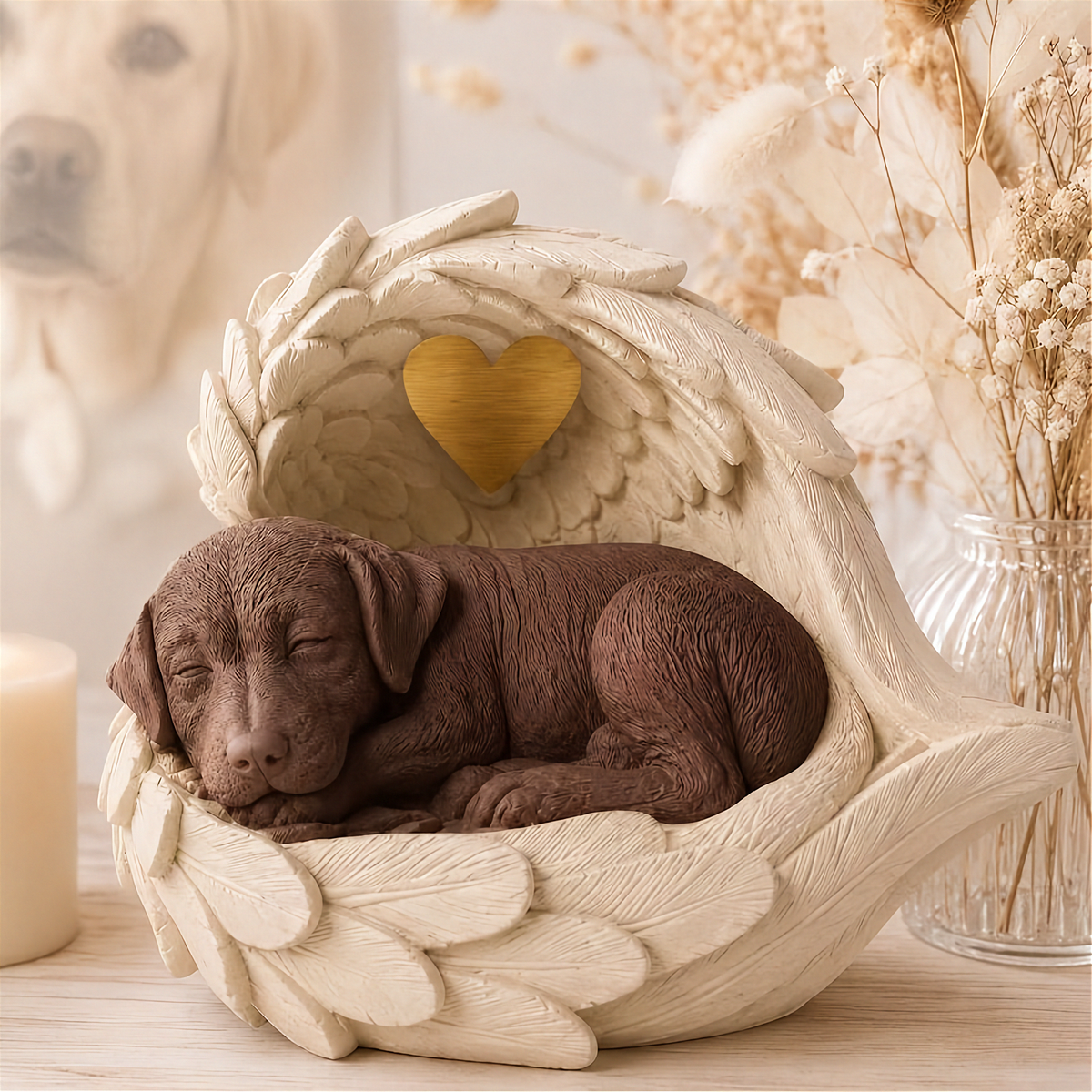 Monello Hundeurne Deluxe für Kurzhaarrassen in Engelsflügeln