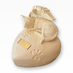 Monello® Hundeurne Hund auf Herz stehende Ohren