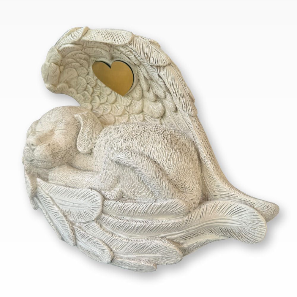 Monello® Hundeurne Hund in Engelsflügel