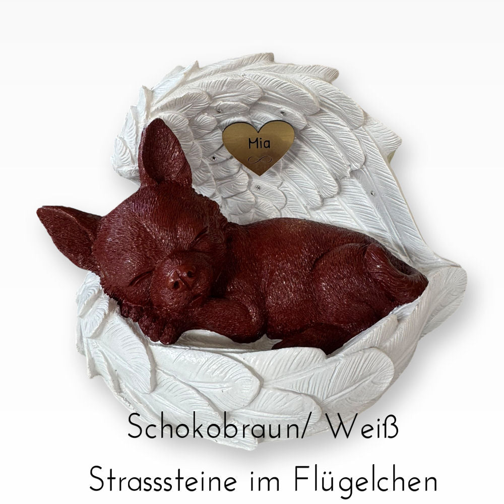 Monello® Hundeurne Deluxe Chihuahua in Engelsflügel