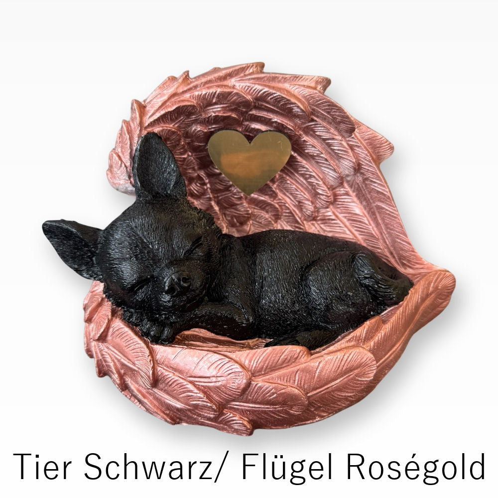 Monello® Hundeurne Deluxe Chihuahua in Engelsflügel