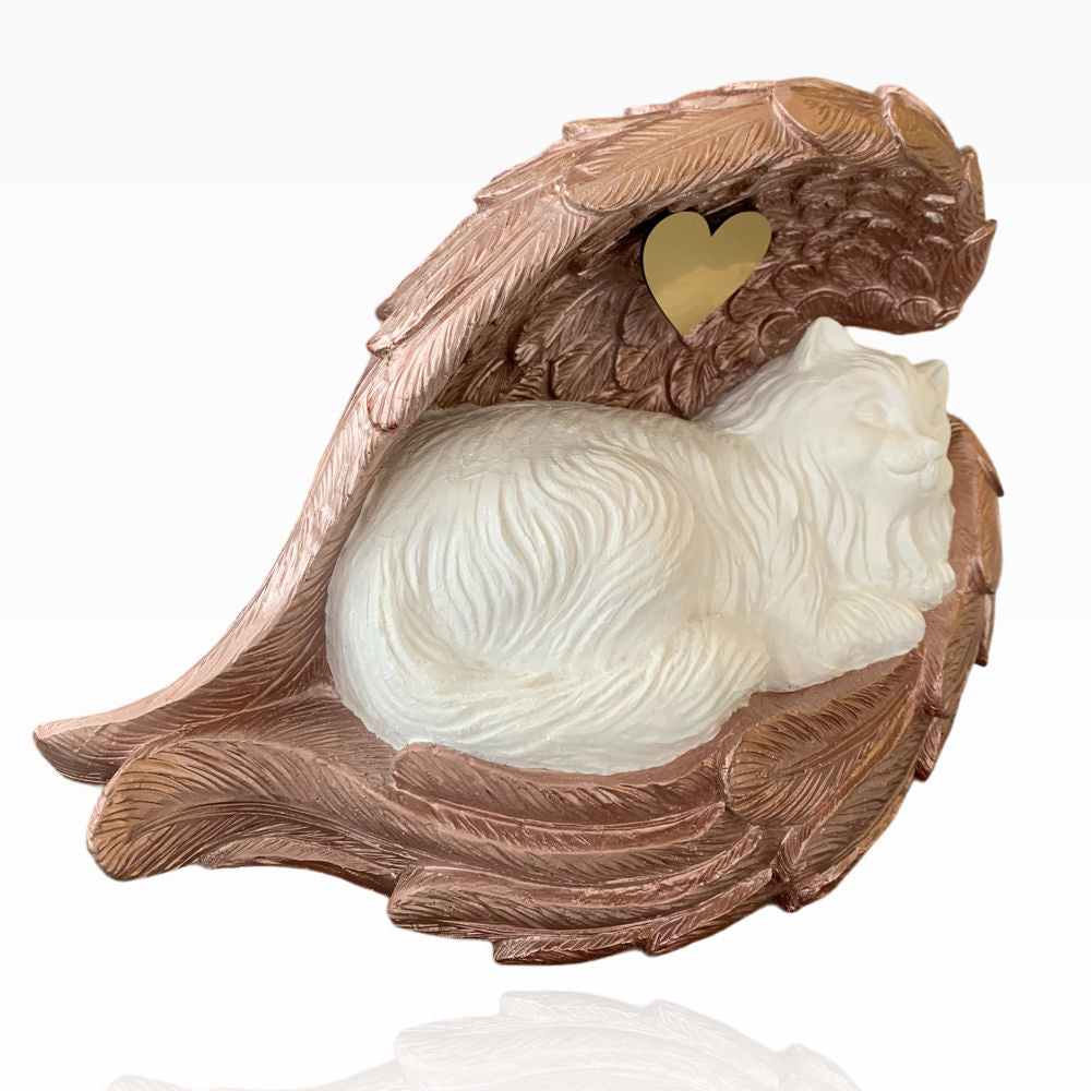 Monello® Deluxe Katzenurne Katze in Engelsflügel Langhaar