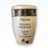 Tierurne mit persönlichem Fotoband