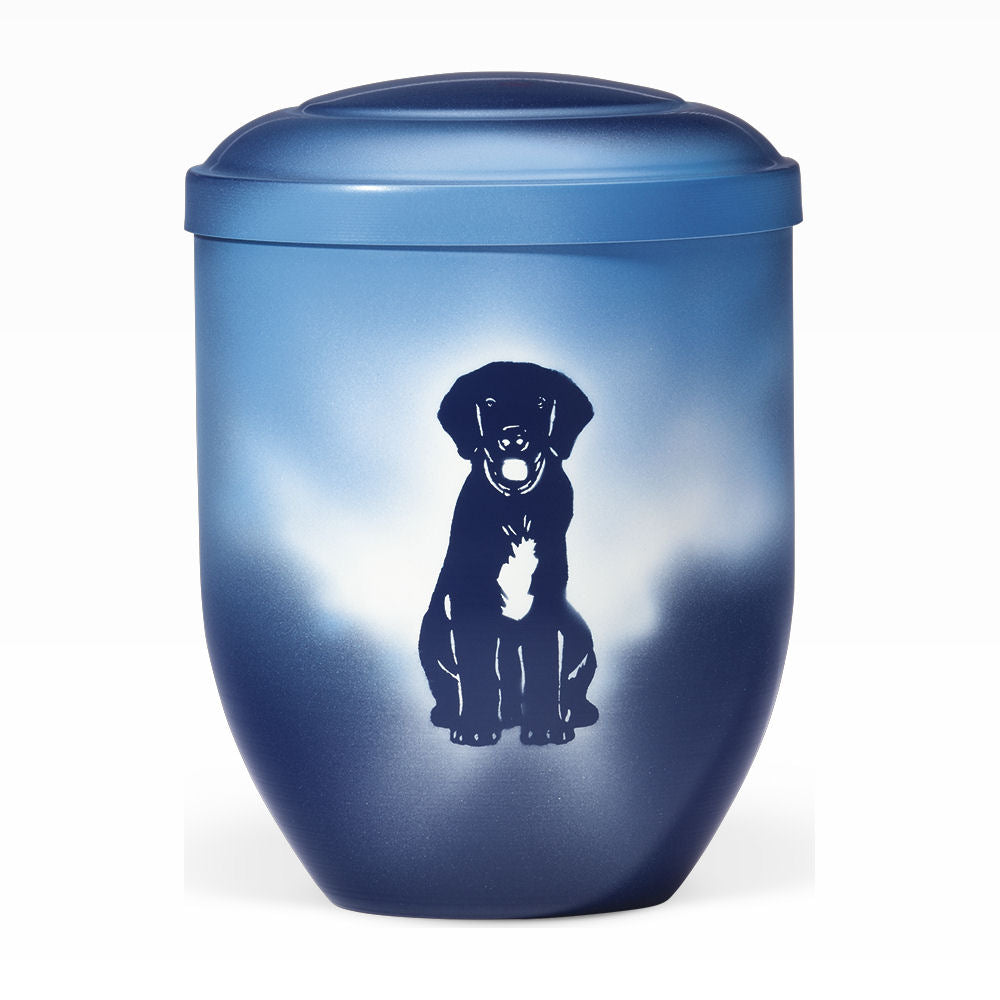 Heiso Hundeurne mit Airbrush Hundebild