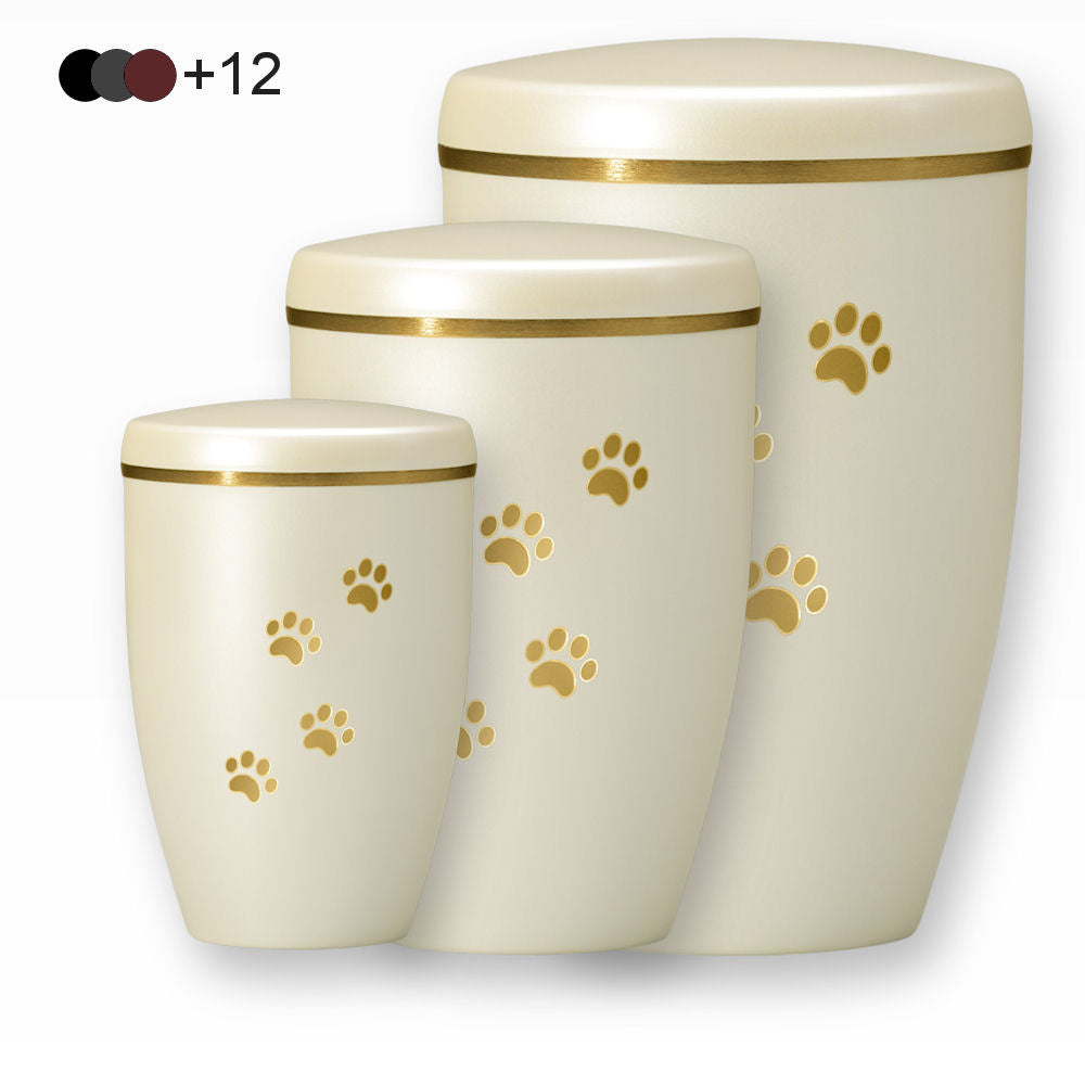 Heiso Tierurne Elegant ausgefallene Tierurne Pfötchen