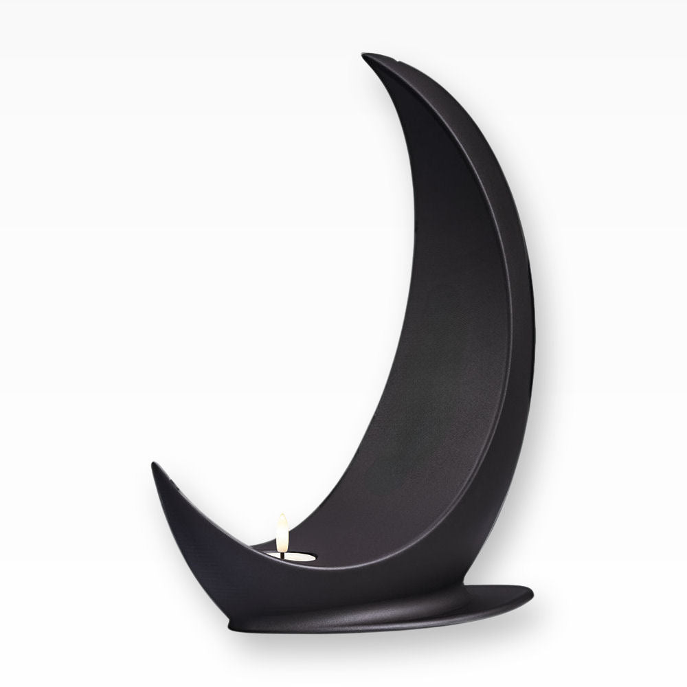 Heiso Urne für Zuhause Moon mit Teelicht