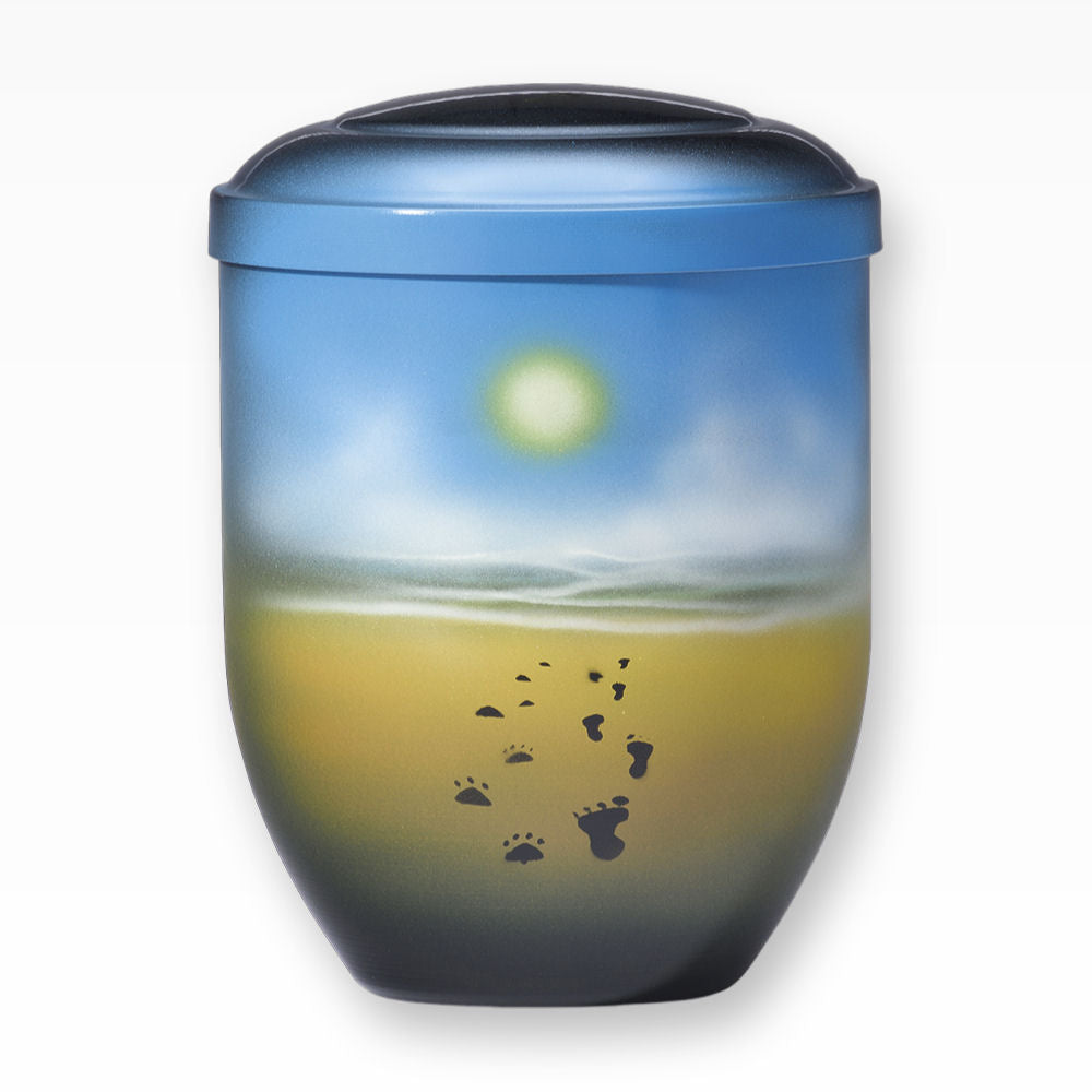 Heiso Tierurne Tatzen im Sand