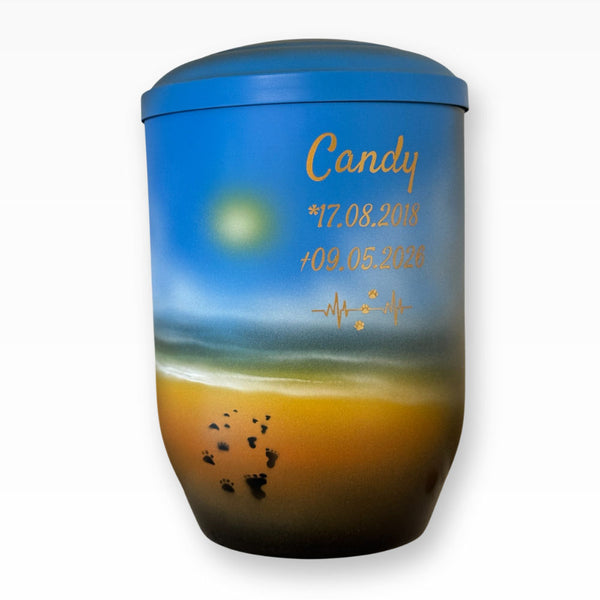 Heiso Tierurne Tatzen im Sand