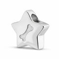 Ascheschmuck Anhänger Stern mit Knochen 925er Silber