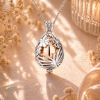Monello Ascheschmuck Kette mit Anhänger Ei Symbol der Auferstehung