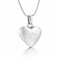 Monello Ascheschmuck Kette mit Anhänger Herz Pfote