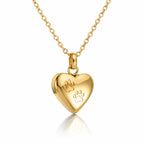 Monello Ascheschmuck Kette mit Anhänger Herz Zwei Pfoten