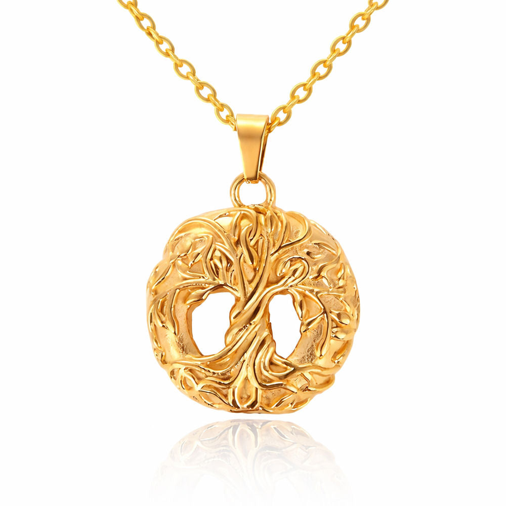 Monello Ascheschmuck Kette mit Anhänger Lebensbaum