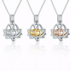 Monello Ascheschmuck Kette mit Lotusblume