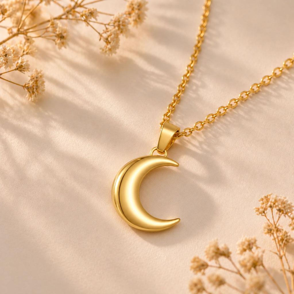 Monello Ascheschmuck Kette mit Anhänger Mond