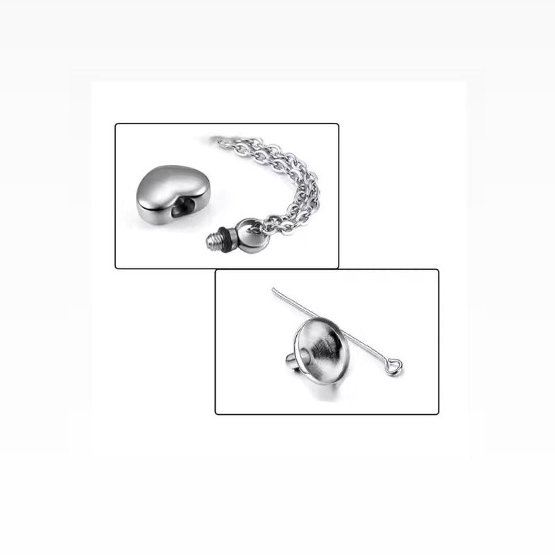 Monello Ascheschmuck Kette mit Anhänger Kleines Herz