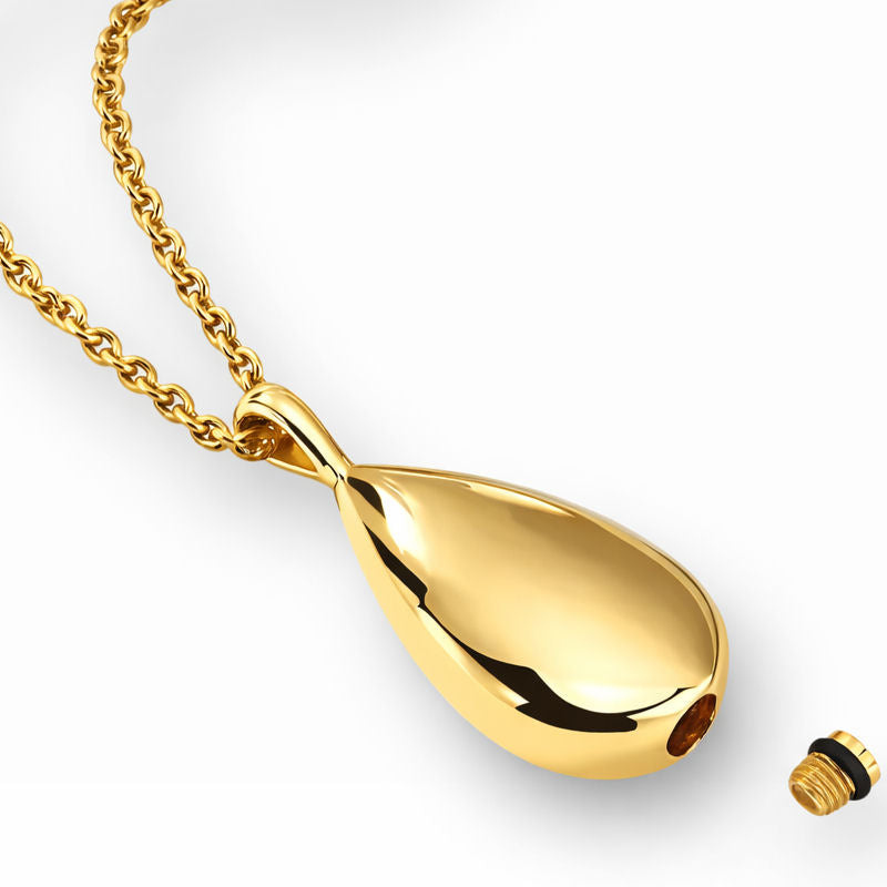 Monello Ascheschmuck Kette mit Anhänger Träne