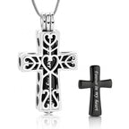 Monello Ascheschmuck Kette mit Anhänger Kreuz Ornament