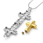 Monello Ascheschmuck Kette mit Anhänger Kreuz Ornament