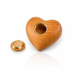 Erinnerungsstück Heart Kirschholz für einen kleinen Teil Asche