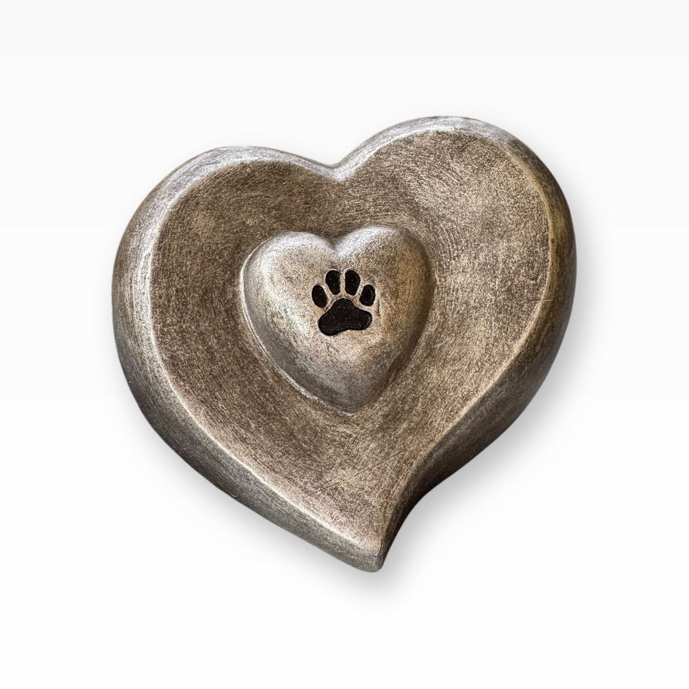 Tierurne Doppelherz Pfote Besondere Tierurne