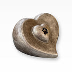 Tierurne Doppelherz Pfote Besondere Tierurne