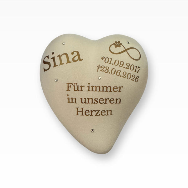 Keramik-Herzurne – Liebevolle Erinnerung in Herzform