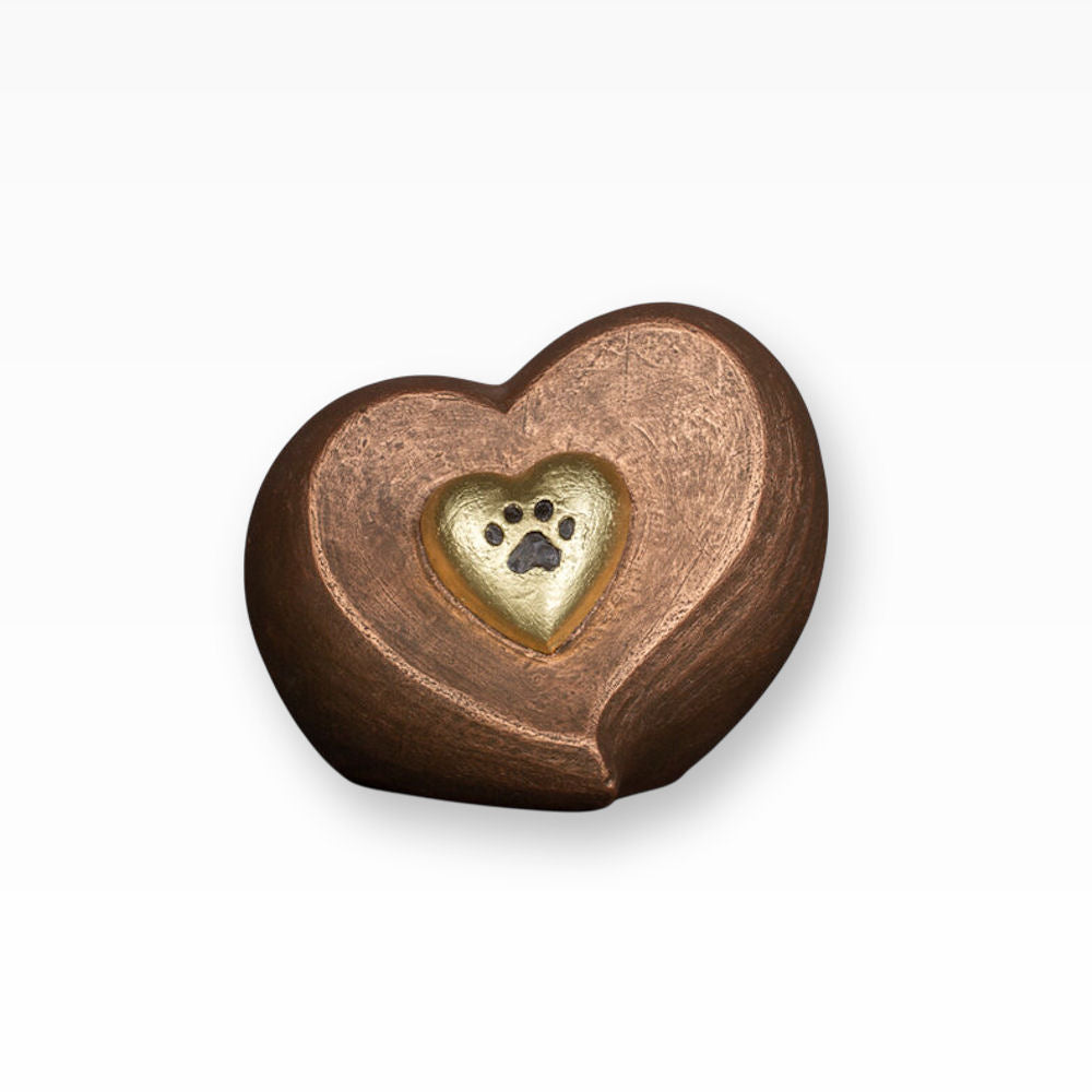 Tierurne Doppelherz Pfote Besondere Tierurne