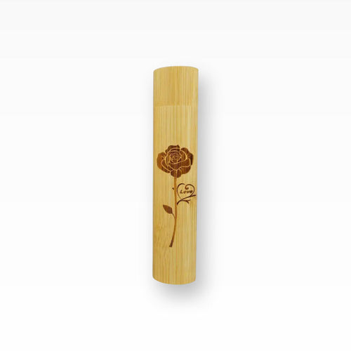 Bambusurne Streuurne mit Motiv