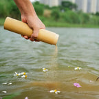 Bambusurne Streuurne mit Motiv