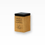 Tierurne aus Nussbaum handgefertigt