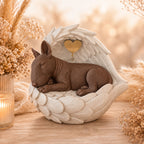 Monello® Hundeurne Bullterrier in Engelsflügel Deluxe