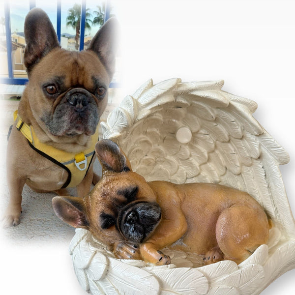 Monello® Hundeurne Französische Bulldogge bemalt nach Foto