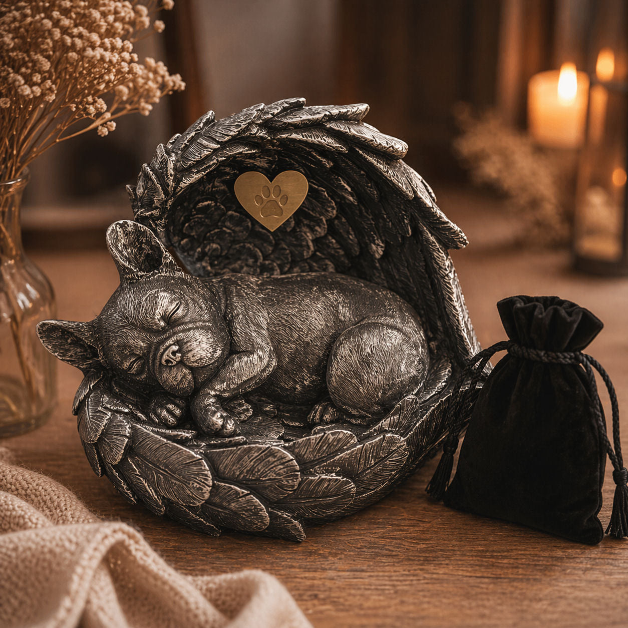 Monello® Tierurne Französische Bulldogge mit Gravur