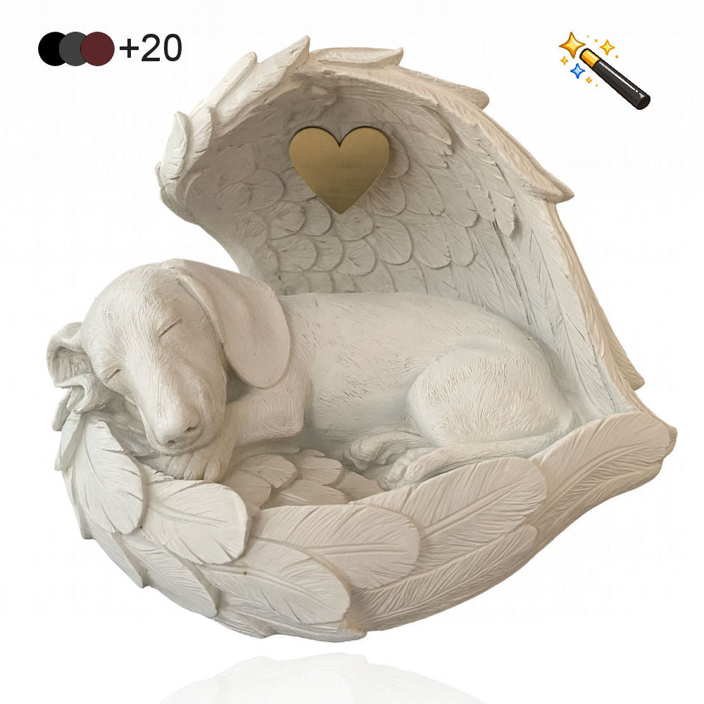 Monello® Hundeurne Dackel in Engelsflügel