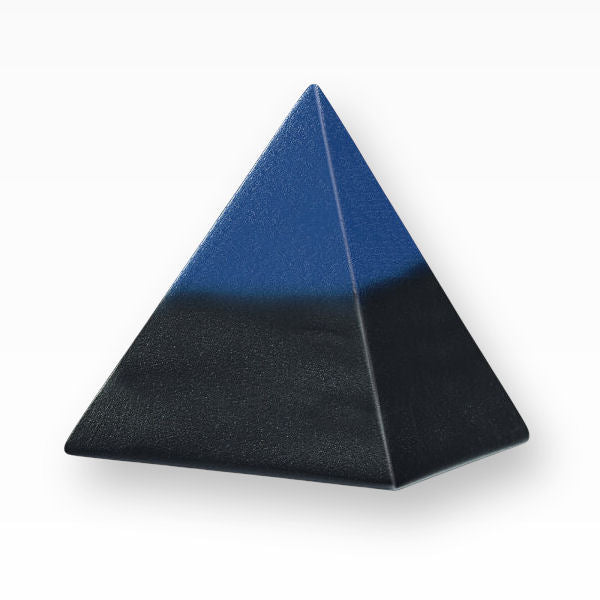 Heiso Tierurne Keramikurne Pyramide Strukturiert