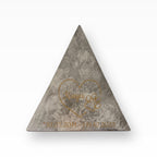 Heiso Tierurne Keramikurne Pyramide Strukturiert