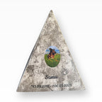 Heiso Tierurne Keramikurne Pyramide Strukturiert