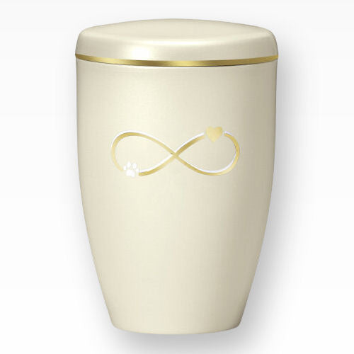 Heiso Tierurne Herz Pfote Unendlichkeit