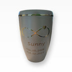 Heiso Tierurne Herz Pfote Unendlichkeit