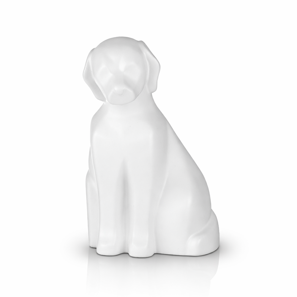 Keramik-Tierurne in Hundeform Sitzend