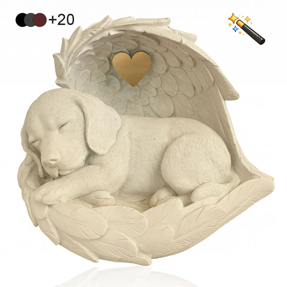 Monello® Hundeurne Hund in Engelsflügel Kurzhaarrassen