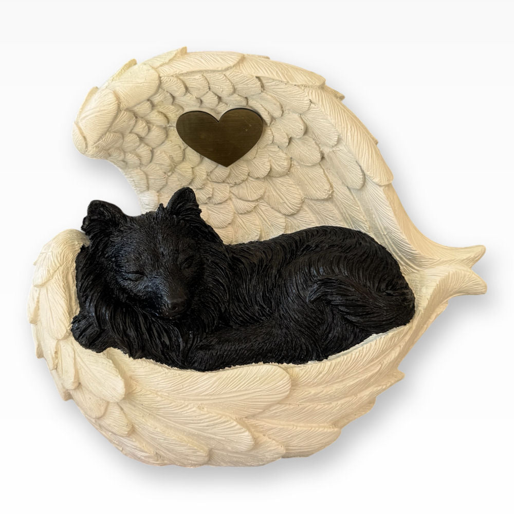 Monello® Urne für Hunde mit langem Fell Deluxe 2-farbig